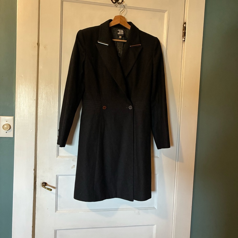 State of Claude Montana Metal Detail Wool Coat